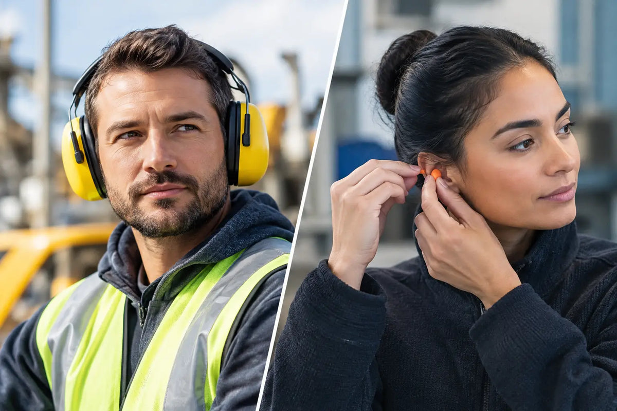 Earmuffs vs Earplugs: Worksite Hearing Choices